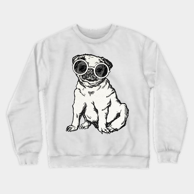 Cool Pug Crewneck Sweatshirt by Norzeatic